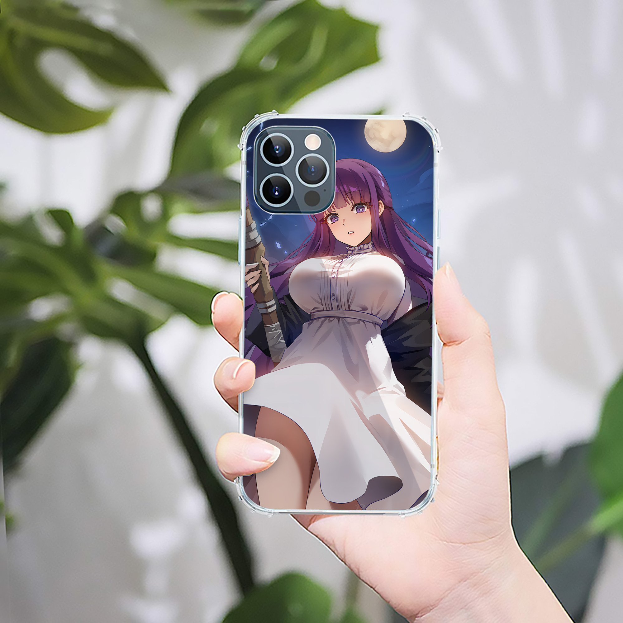 （画像用） 葬送のフリーレン Frieren 【iPhone 12シリーズ対応】透明スマホケース（クリアソフトケース）